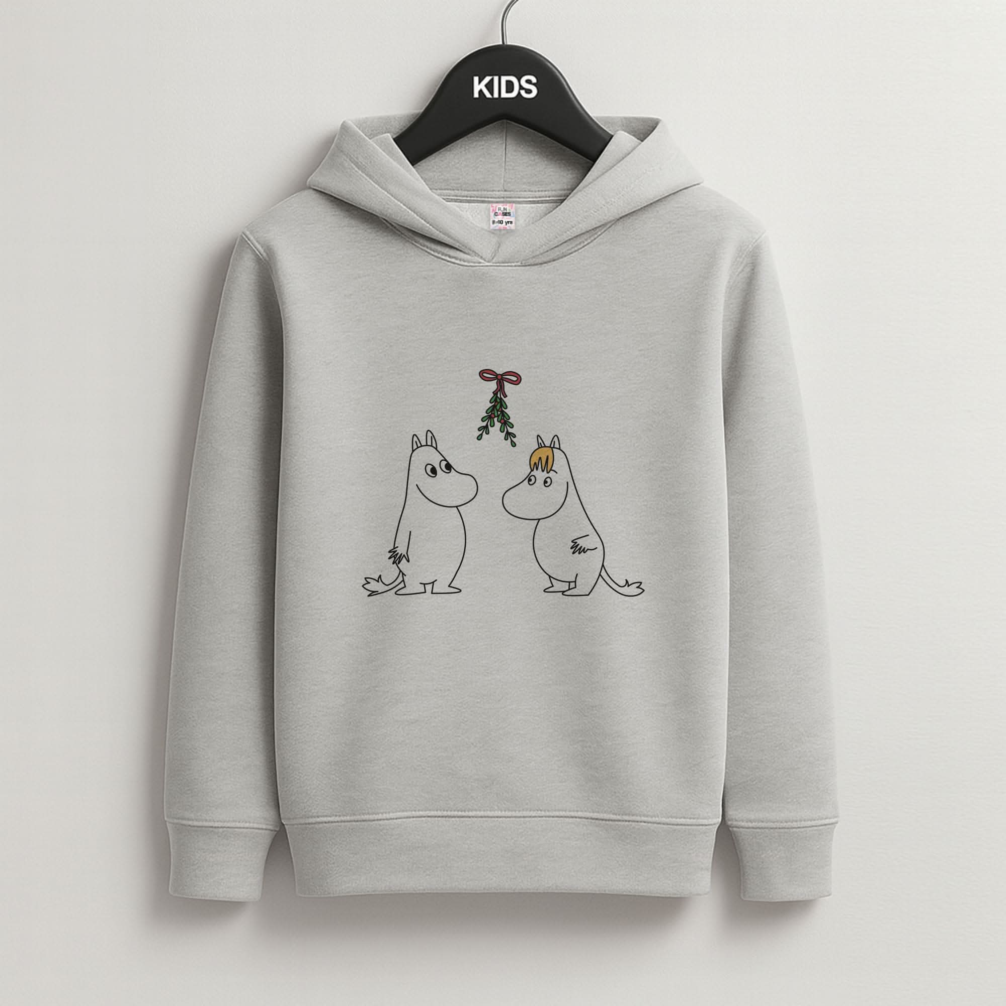 Mistletoe Mooms  Grey Kids Hoodie