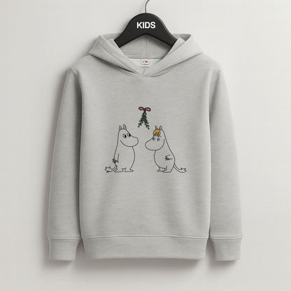 Mistletoe Mooms  Grey Kids Hoodie