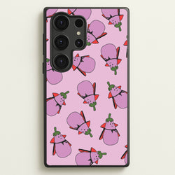 Vampire Vegetable Pattern - Halloween Galaxy S25 Ultra Case
