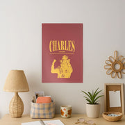 Charles Red And Gold Poster 2
