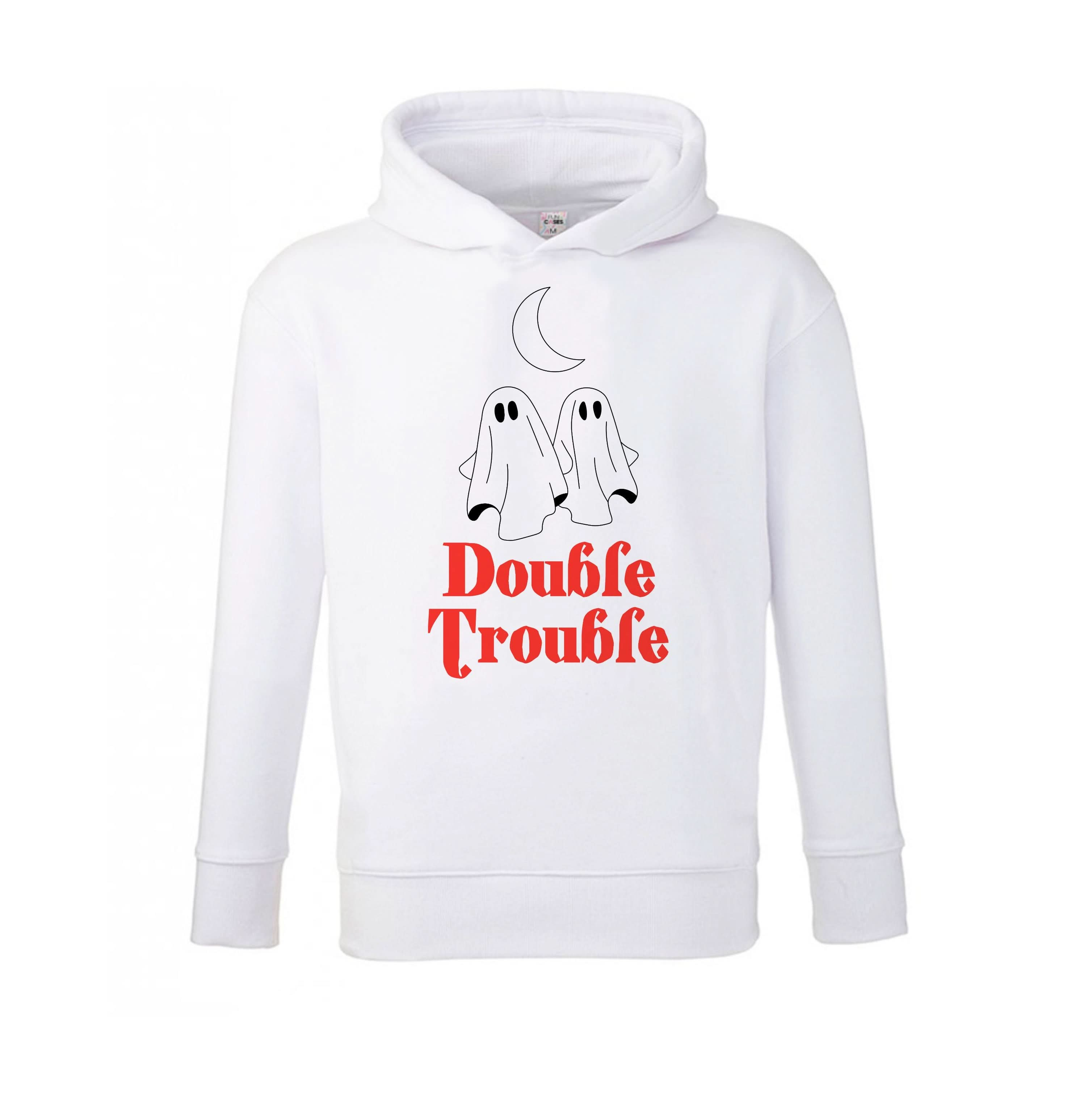 Double Trouble Black Kids Hoodie