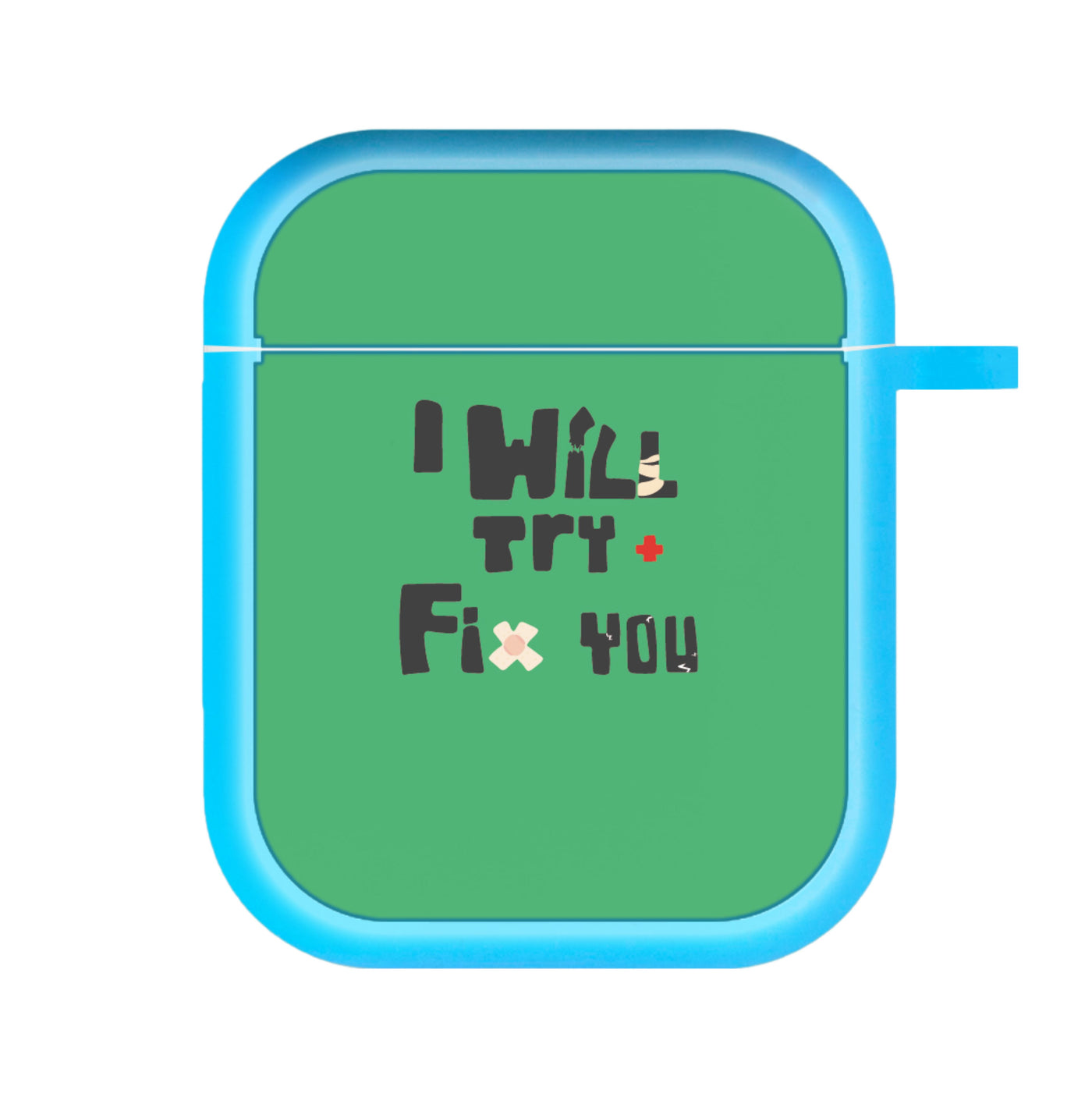 I Will Try To Fix You - Green Coldplay AirPods Case