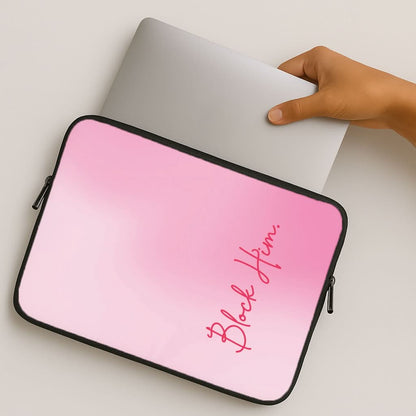 Block Him Pink Gradient MacBook Cover