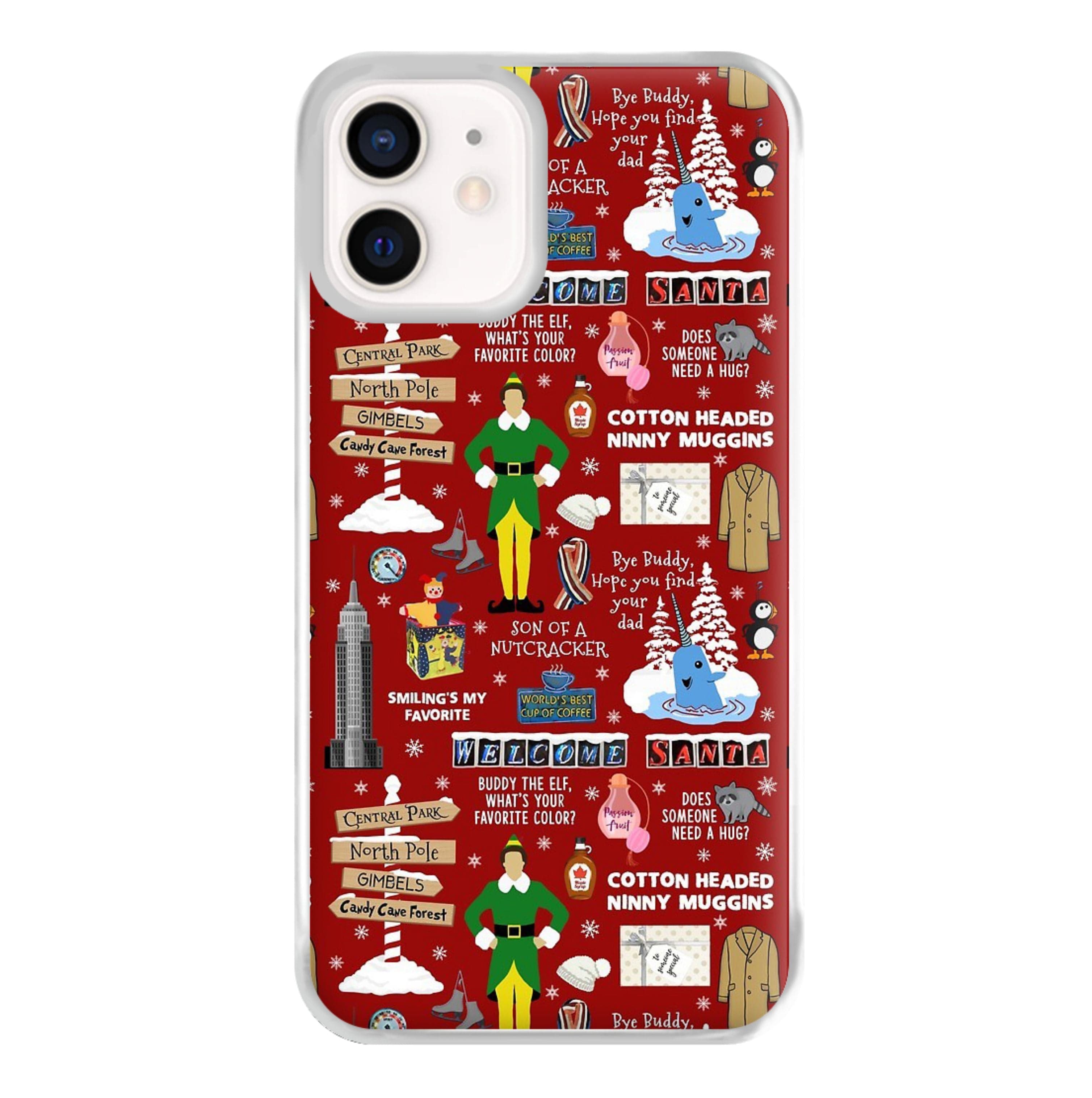 Red Elf Pattern Phone Case