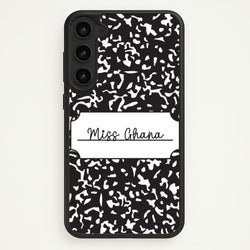 Personalised School Notebook Galaxy S23 Case