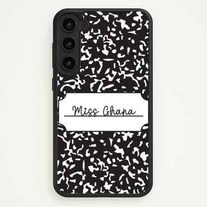 Personalised School Notebook Galaxy S23 Case