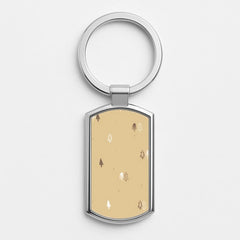 Minimal Christmas Trees Pattern Luxury Keyring