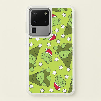 Christmas Frogs And Stars Plush Pattern Galaxy S20 Ultra Case