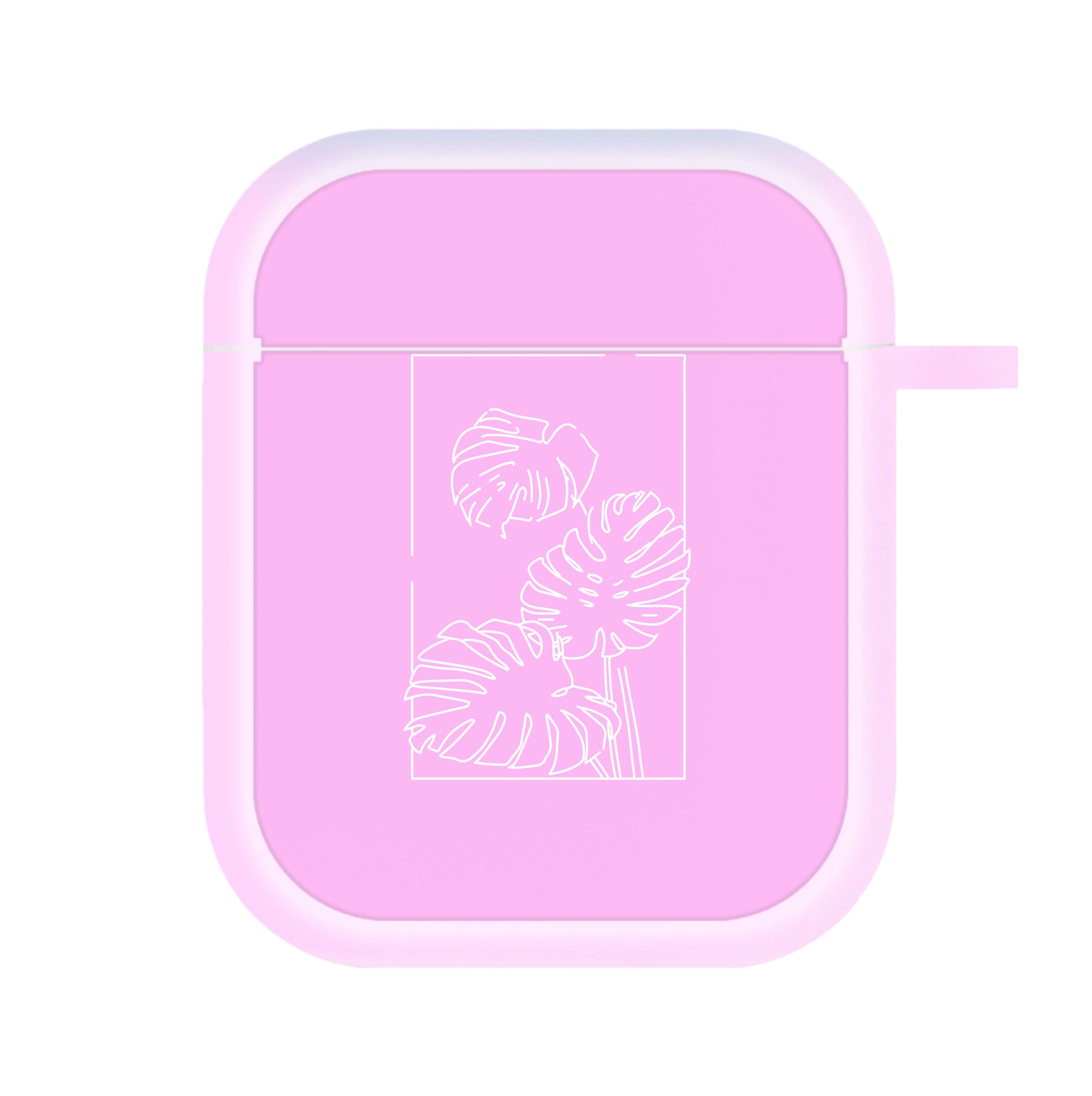 Pink Leaf - Foliage AirPods Case