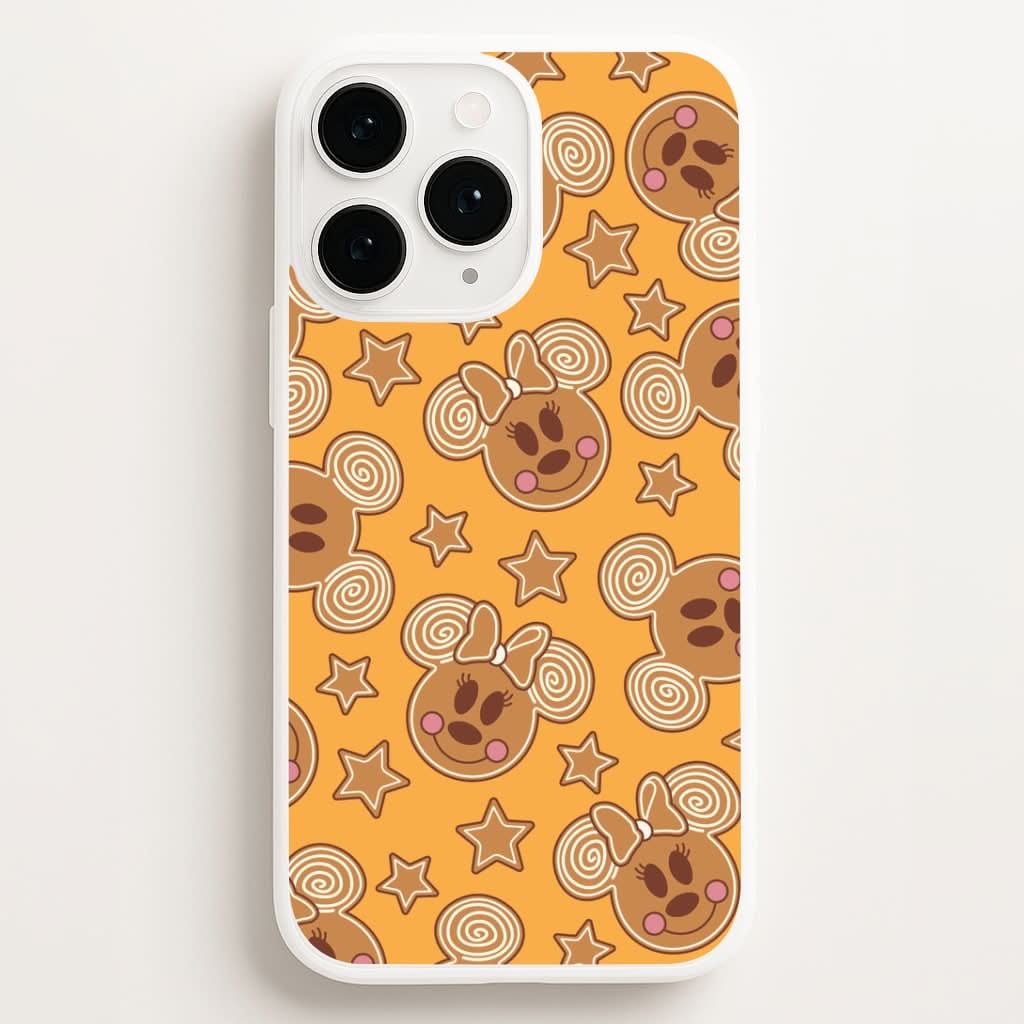 Cartoon Mouse Gingerbread Pattern Phone Case