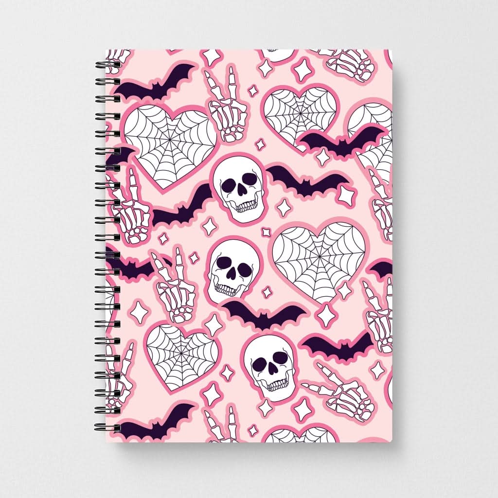 Cute Halloween Stickers Pattern Notebook