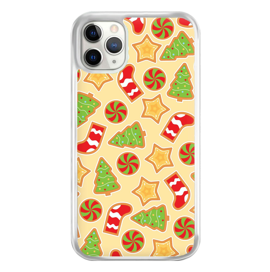 Gingerbread And Stocking Pattern Phone Case