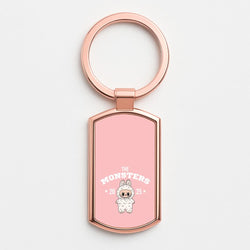 Cute Monster 2025 Pink Rose Gold Keyring
