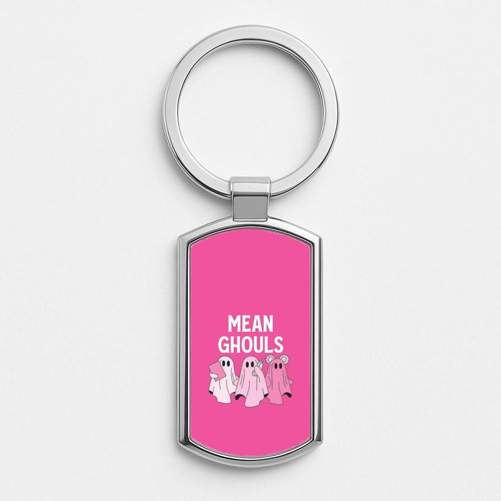 Mean Ghouls Silver Metal Keyring