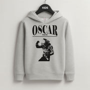 Oscar Orange And Black Kids Hoodie 2