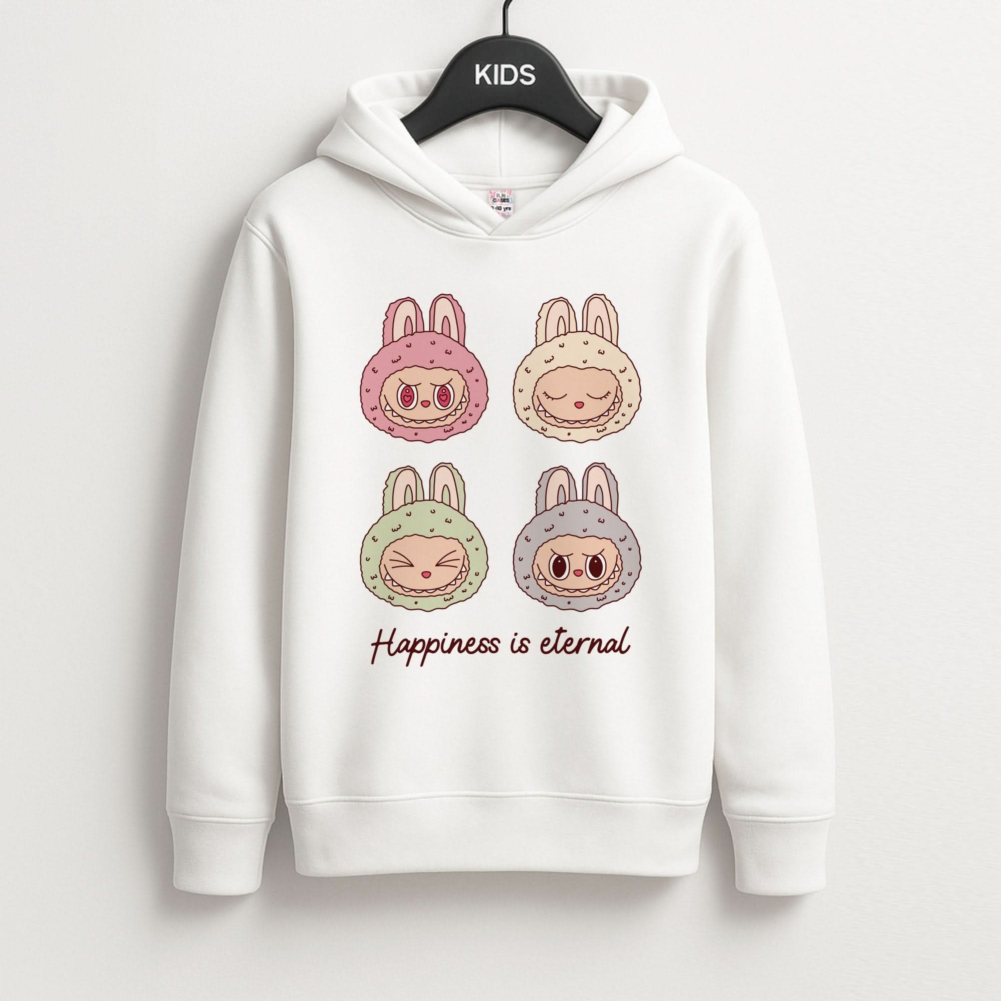 Happiness Is Eternal Monsters Kids Hoodie