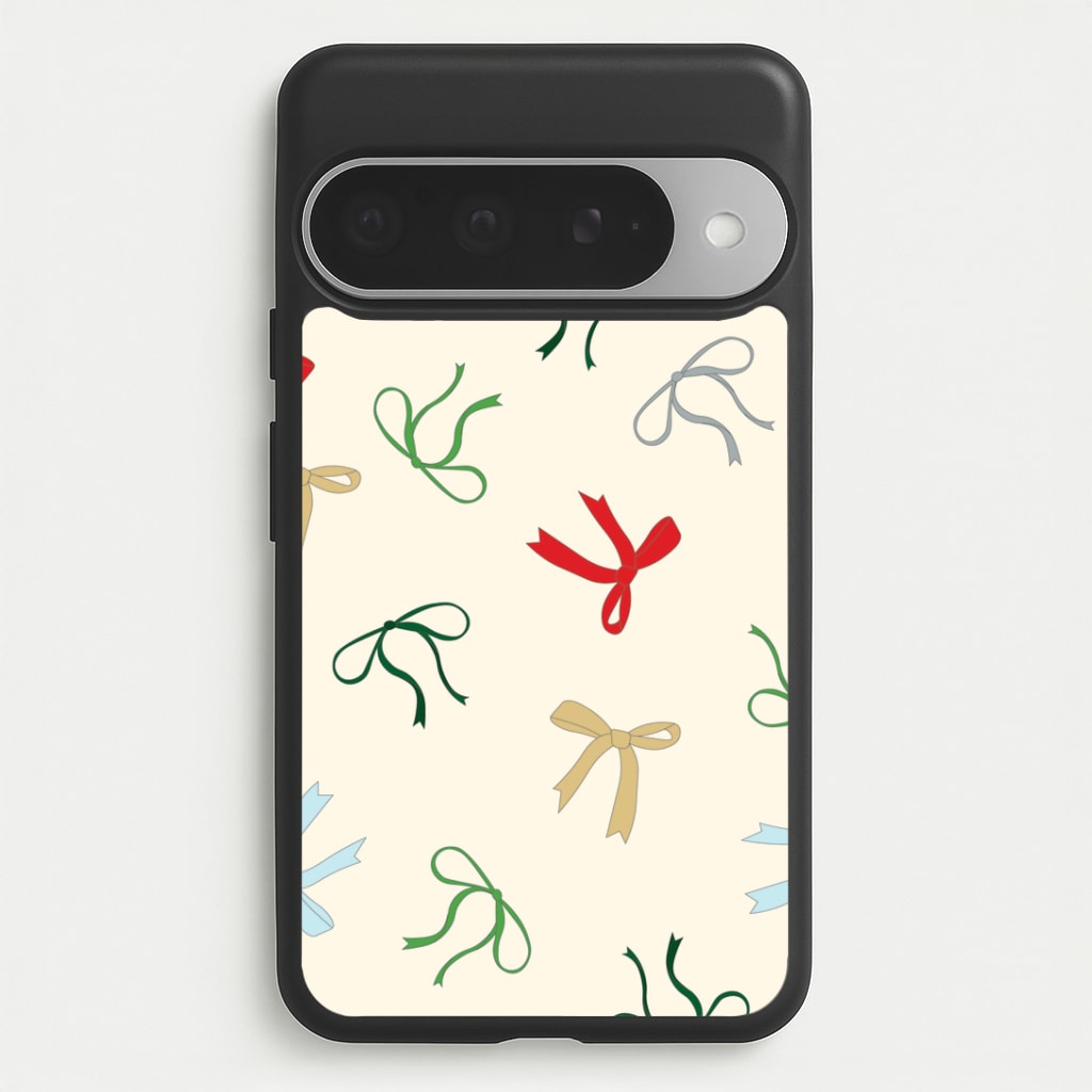 Coquette Christmas Bows Pattern Google Pixel 10 Pro XL Case