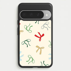 Coquette Christmas Bows Pattern Google Pixel 10 Pro XL Case