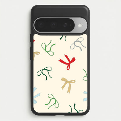 Coquette Christmas Bows Pattern Google Pixel 10 Pro XL Case