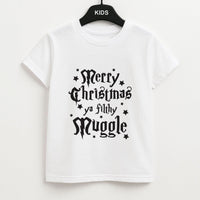 Merry Christmas You Filthy Muggle Kids T-Shirt