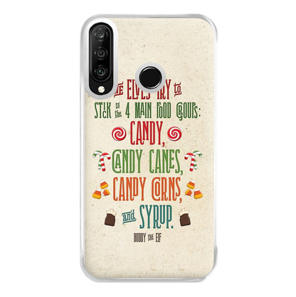 The Four Main Food Groups - Elf Phone Case