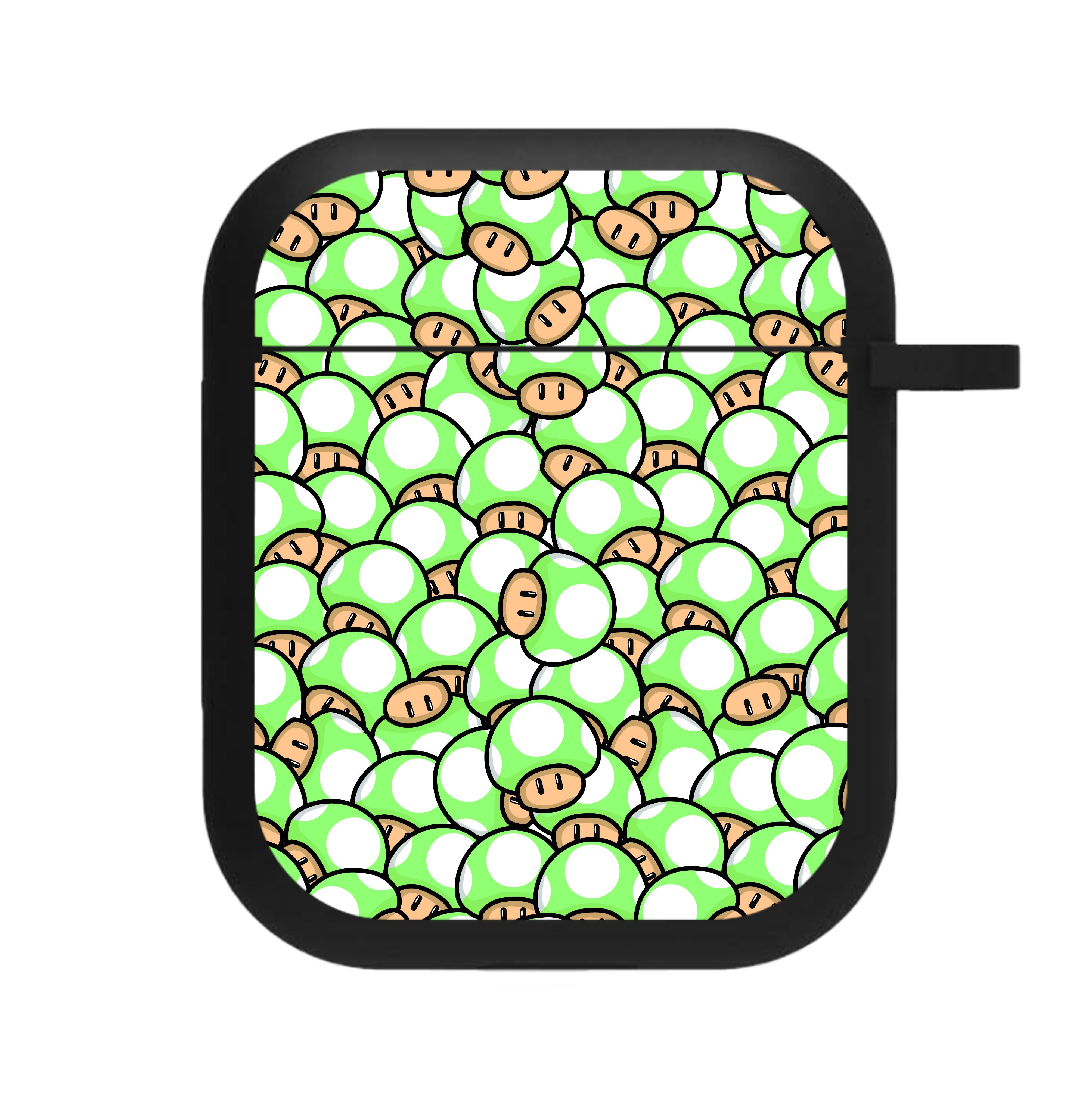 Mushroom Pattern - Light Green AirPods Case