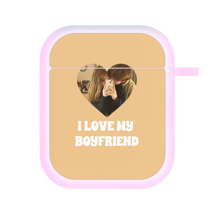 I Love My Boyfriend - Personalised Couples AirPods Case