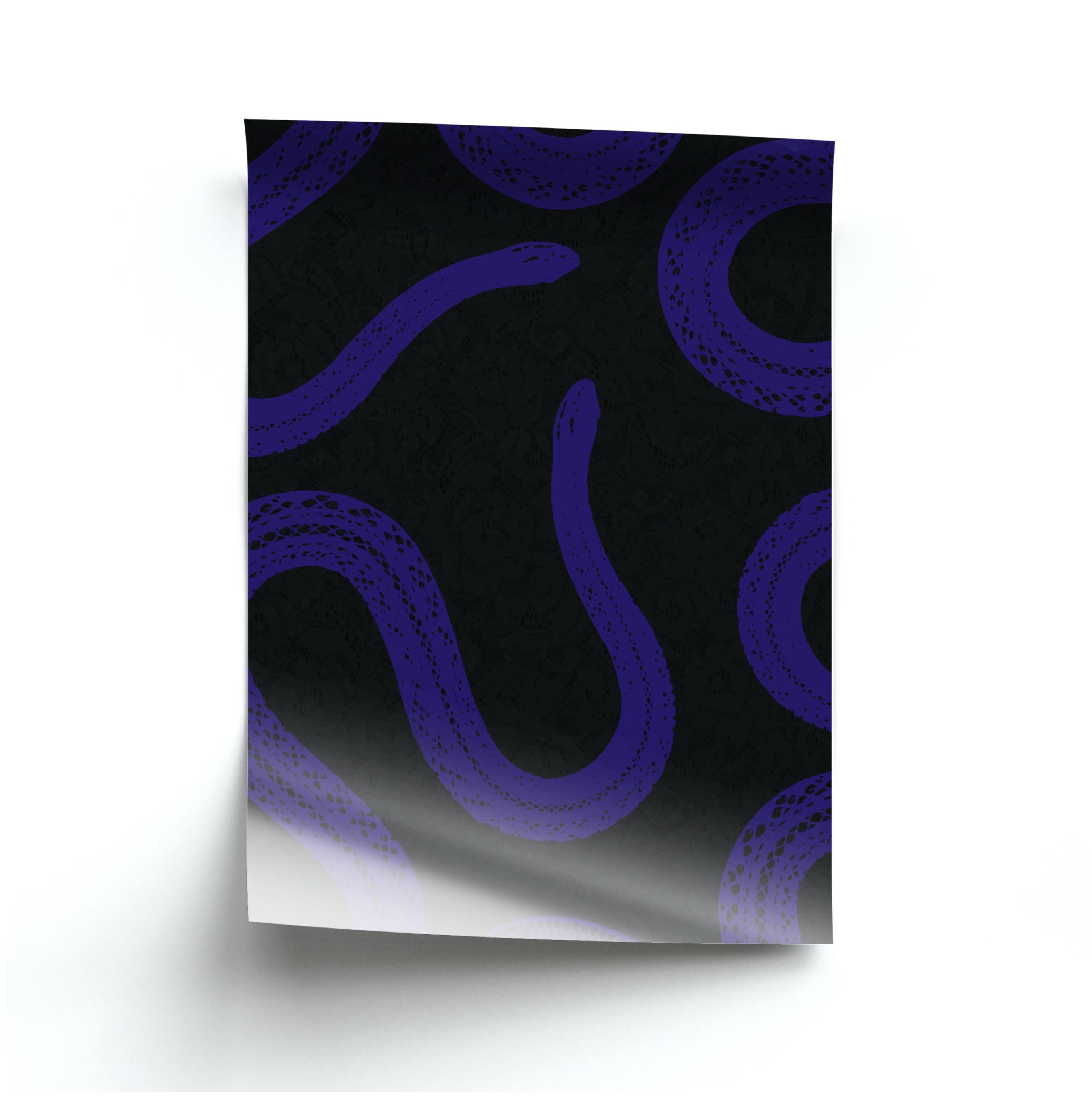 Snakes And Lace Pattern Poster