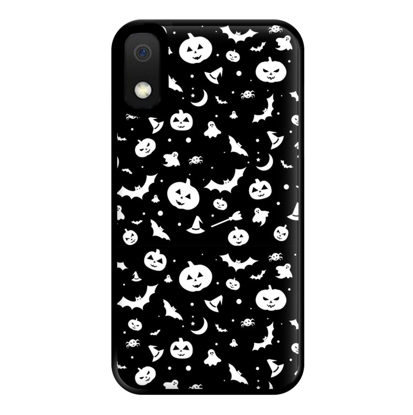 Black and White Halloween Pattern Phone Case