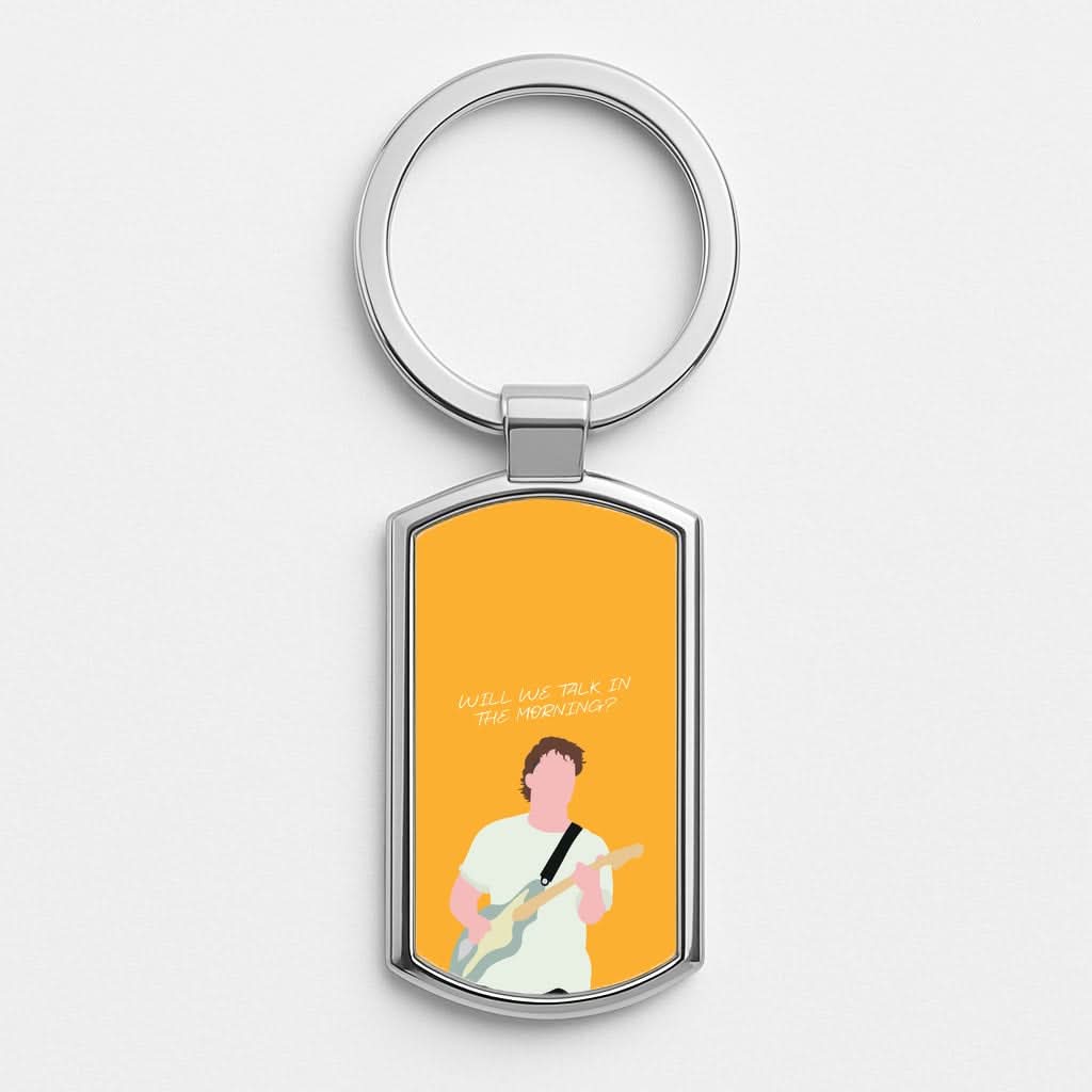 Will We Talk In The Morning Yellow Luxury Keyring