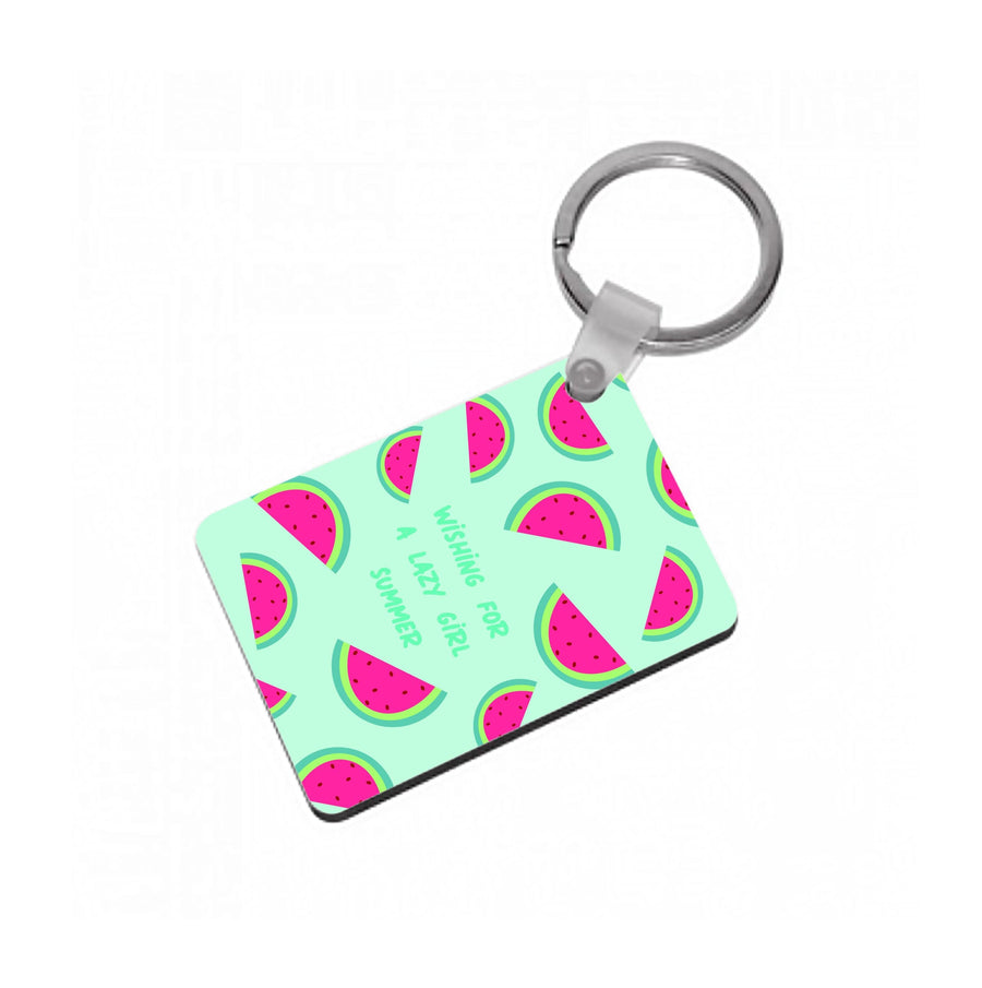Wishing For A Lazy Girl Summer - Summer Keyring
