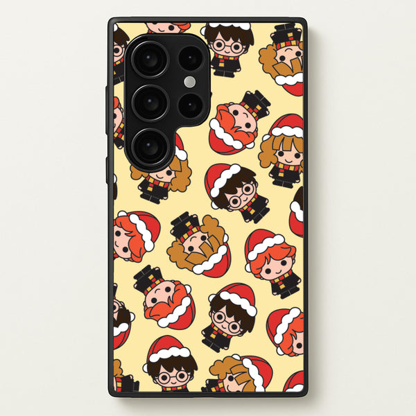 Wizards With Christmas Hats Pattern Galaxy S24 Ultra Case