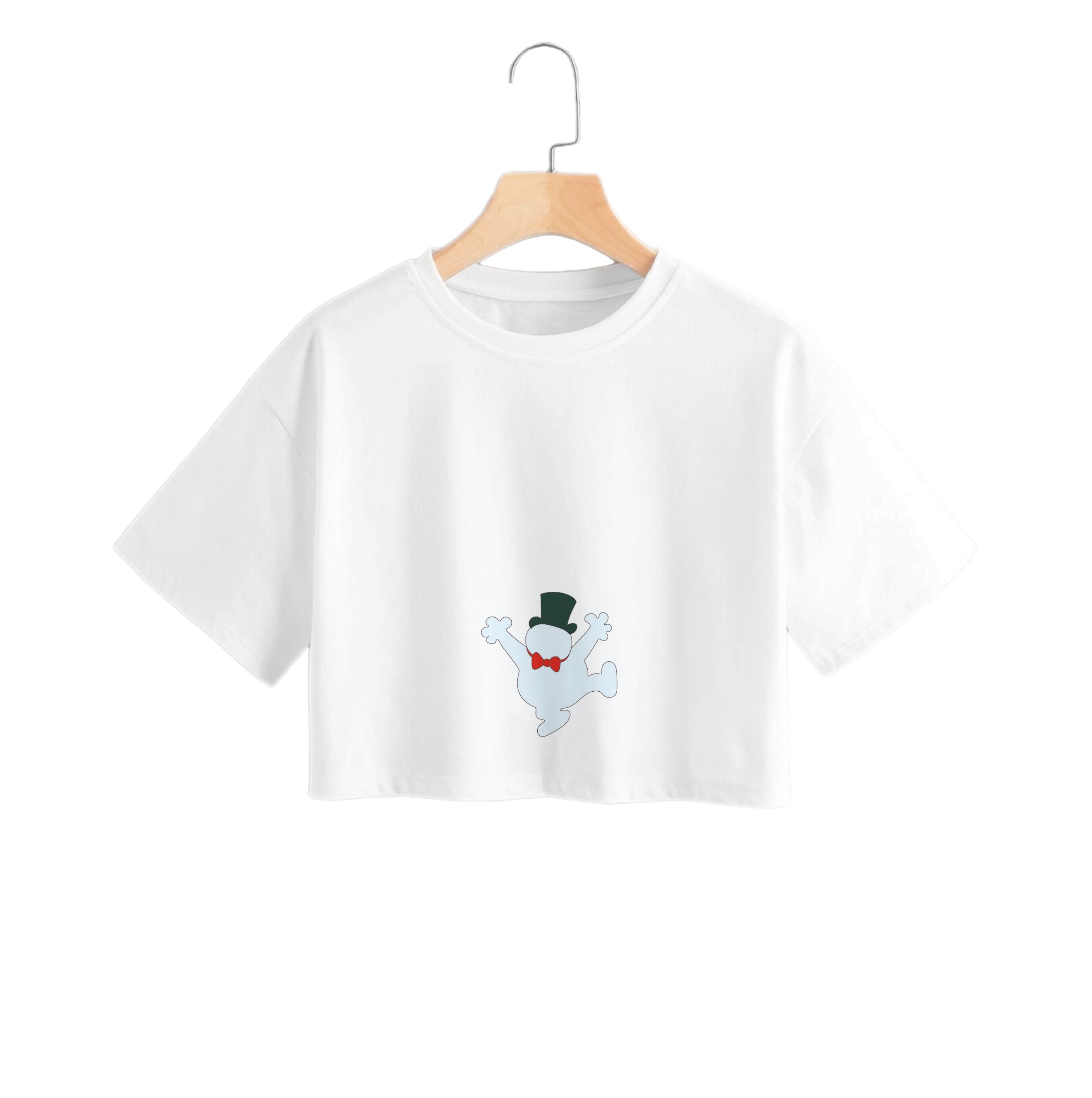 Outline - Snowman Crop Top