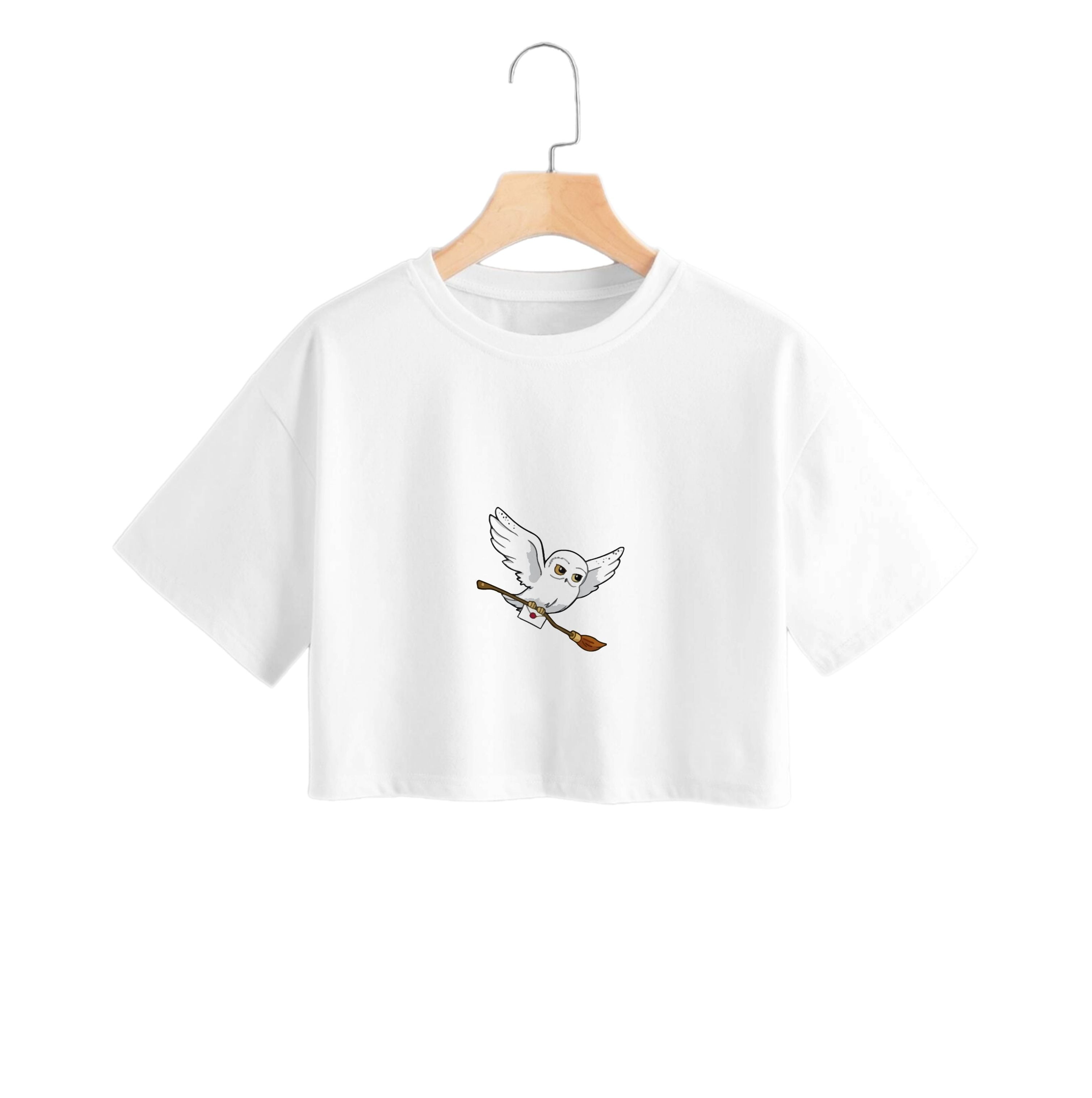 Messenger Owl Hedwig Crop Top