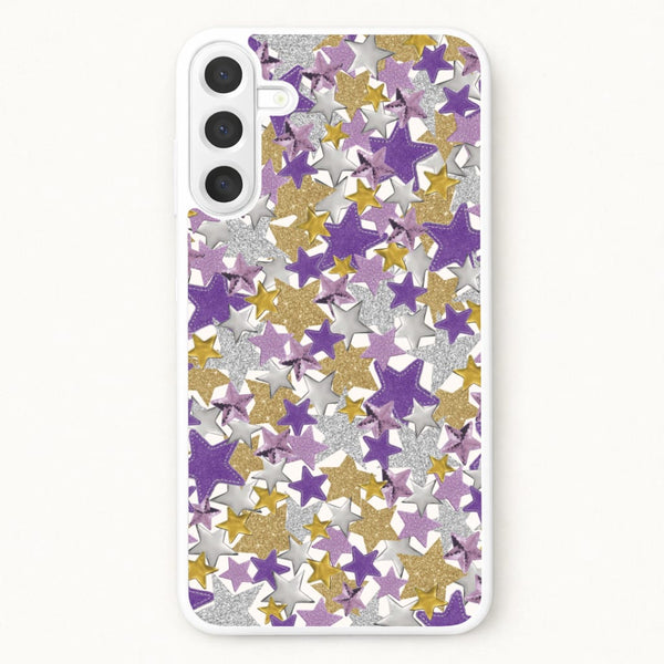 Mauve Stars Collage  Galaxy A17 Case