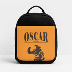 Oscar Orange And Black Insulated Lunch Bag