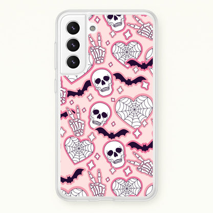 Cute Halloween Stickers Pattern Galaxy S21 Plus Case