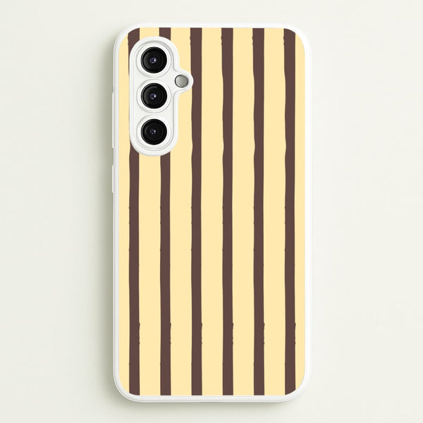 Vanilla & Chocolate Stripes Galaxy A14 Case