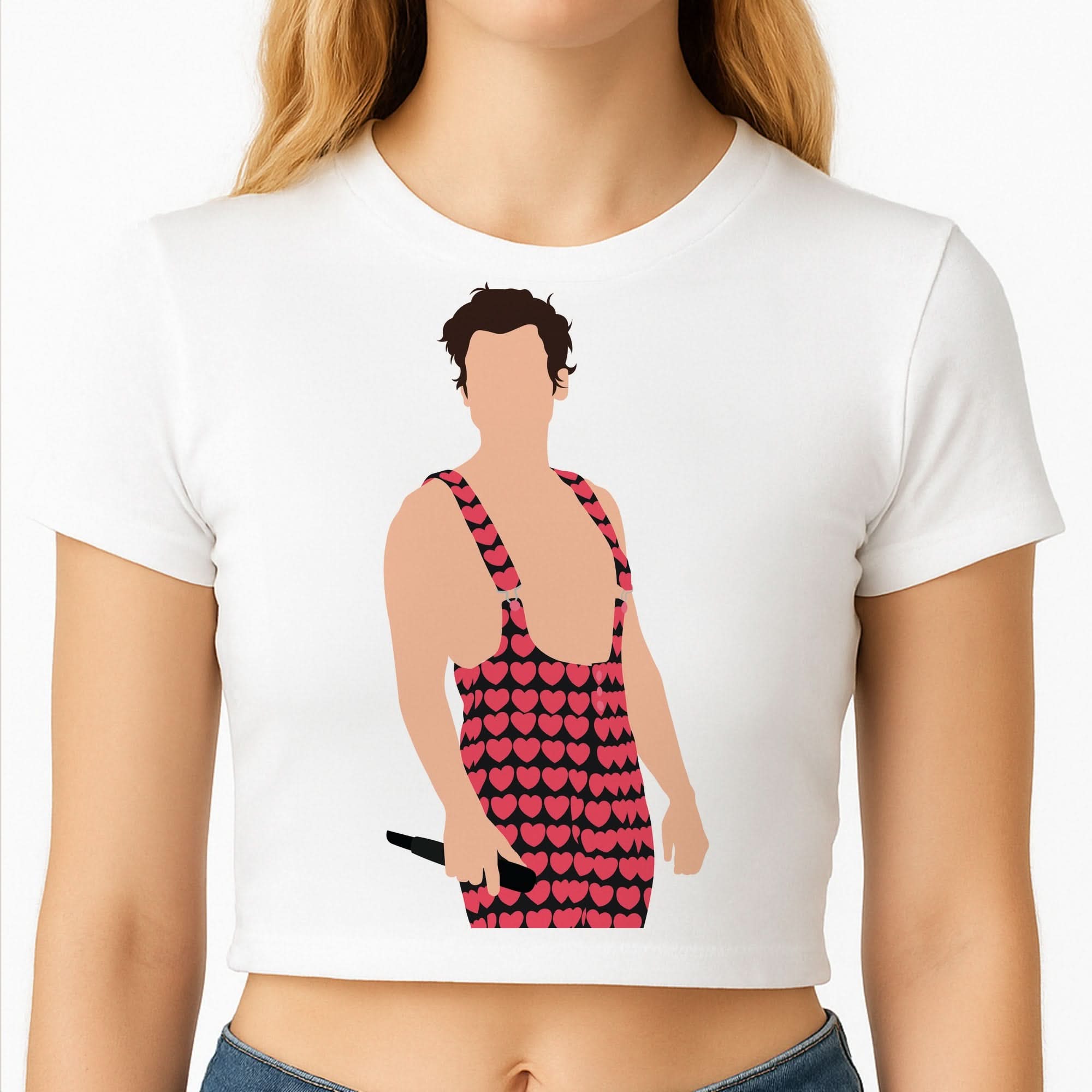 Harry Heart Jumpsuit Crop Top