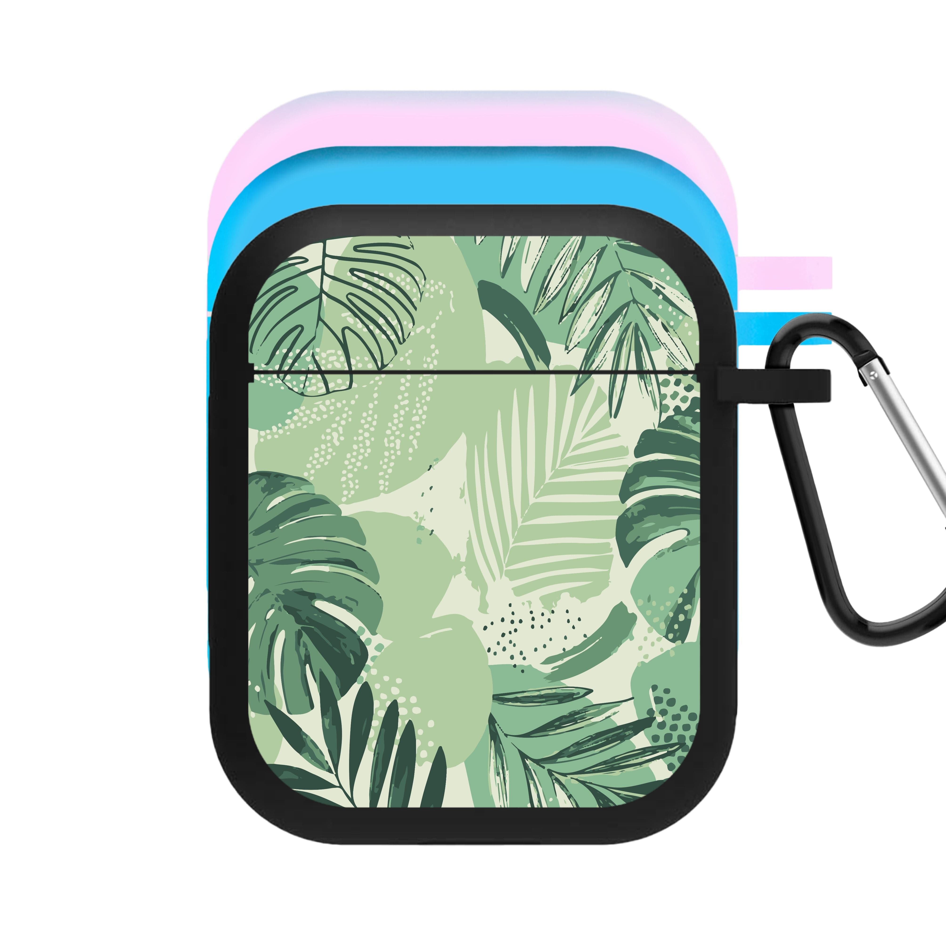 Green Leaf Pattern - Foliage AirPods Case