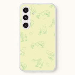 Sketched Winnie Pattern Galaxy S24 Plus Case