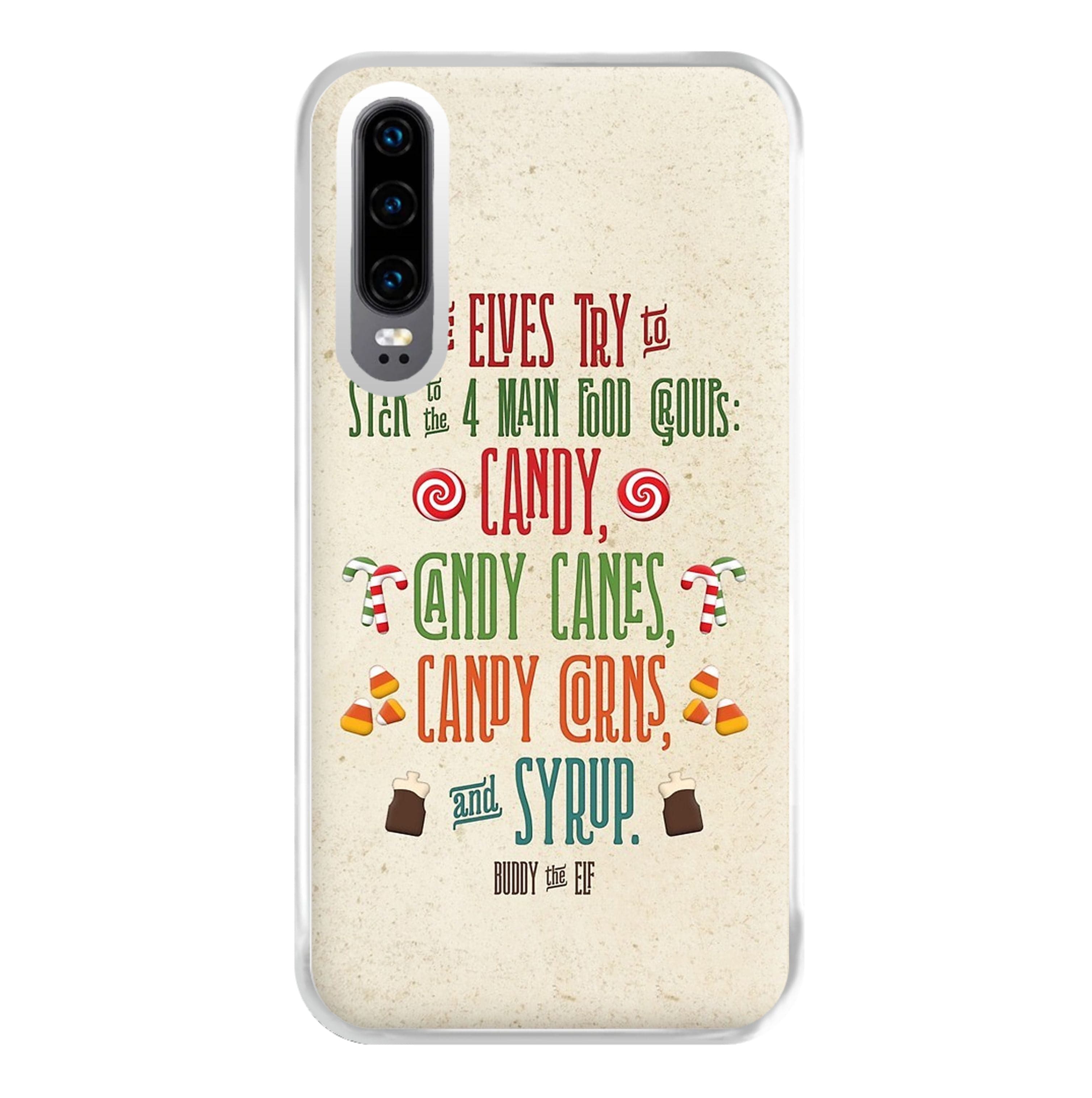 The Four Main Food Groups - Elf Phone Case