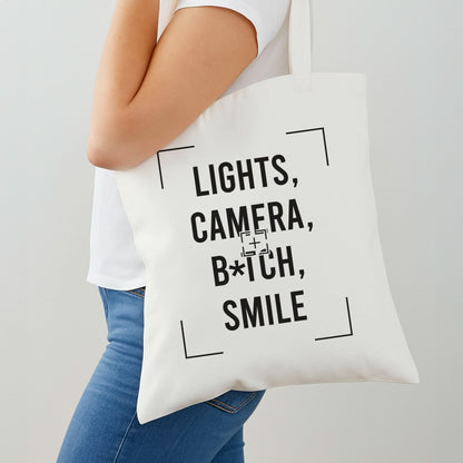 Lights, Camera, B*tch, Smile Shoulder Bag