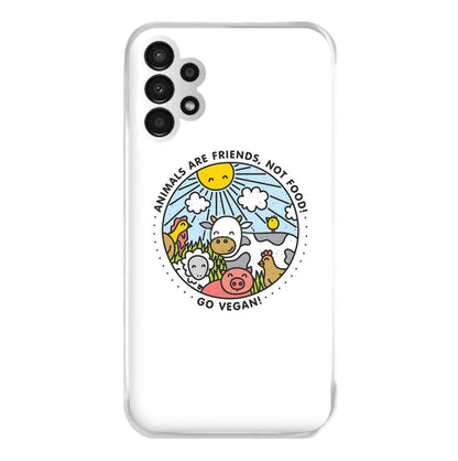 Animals Are Friends, Not Food - Vegan Phone Case