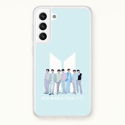 K-Pop Band Tour Pastel Blue Galaxy S22 Case