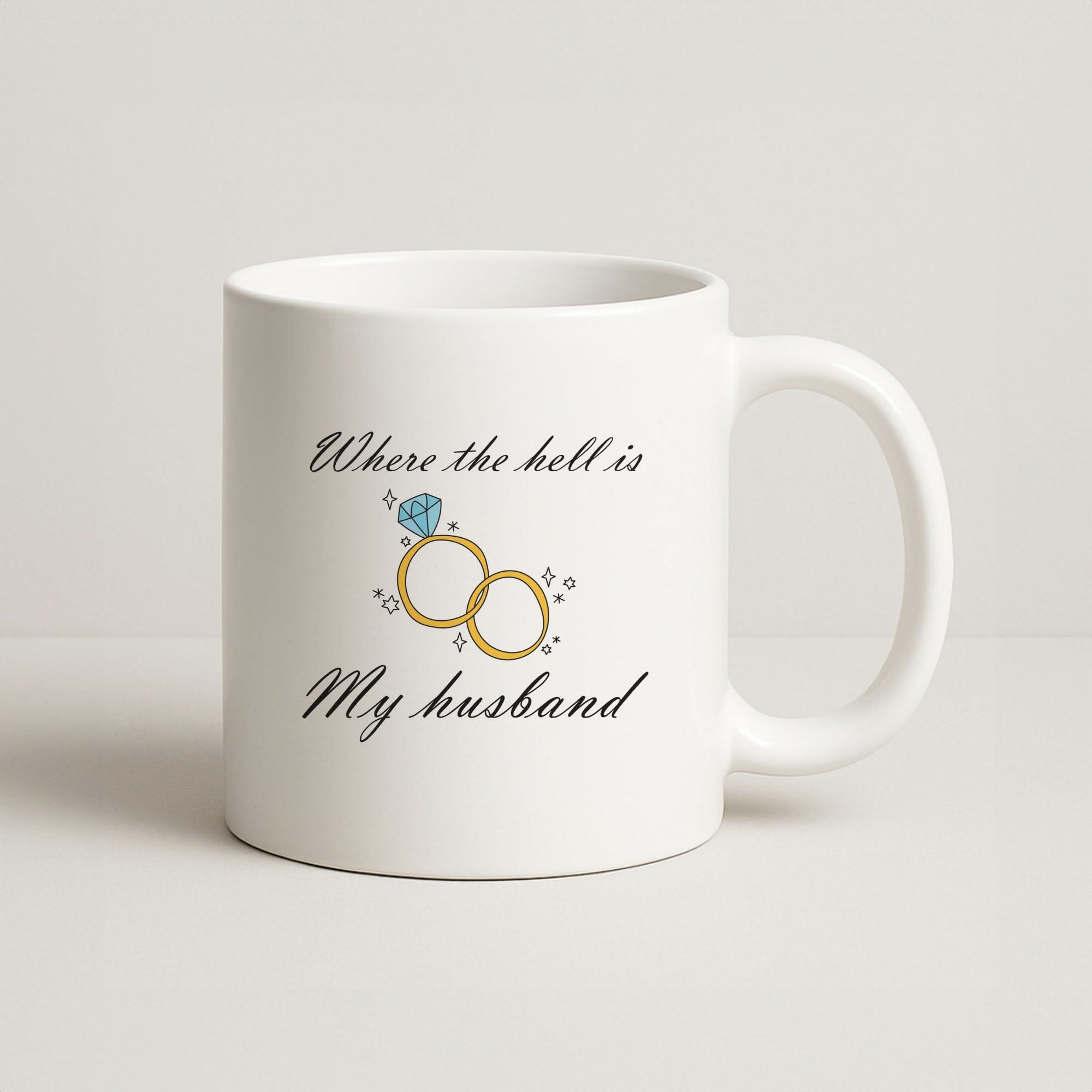 WTHIMH Cartoon Rings Coffee Mug