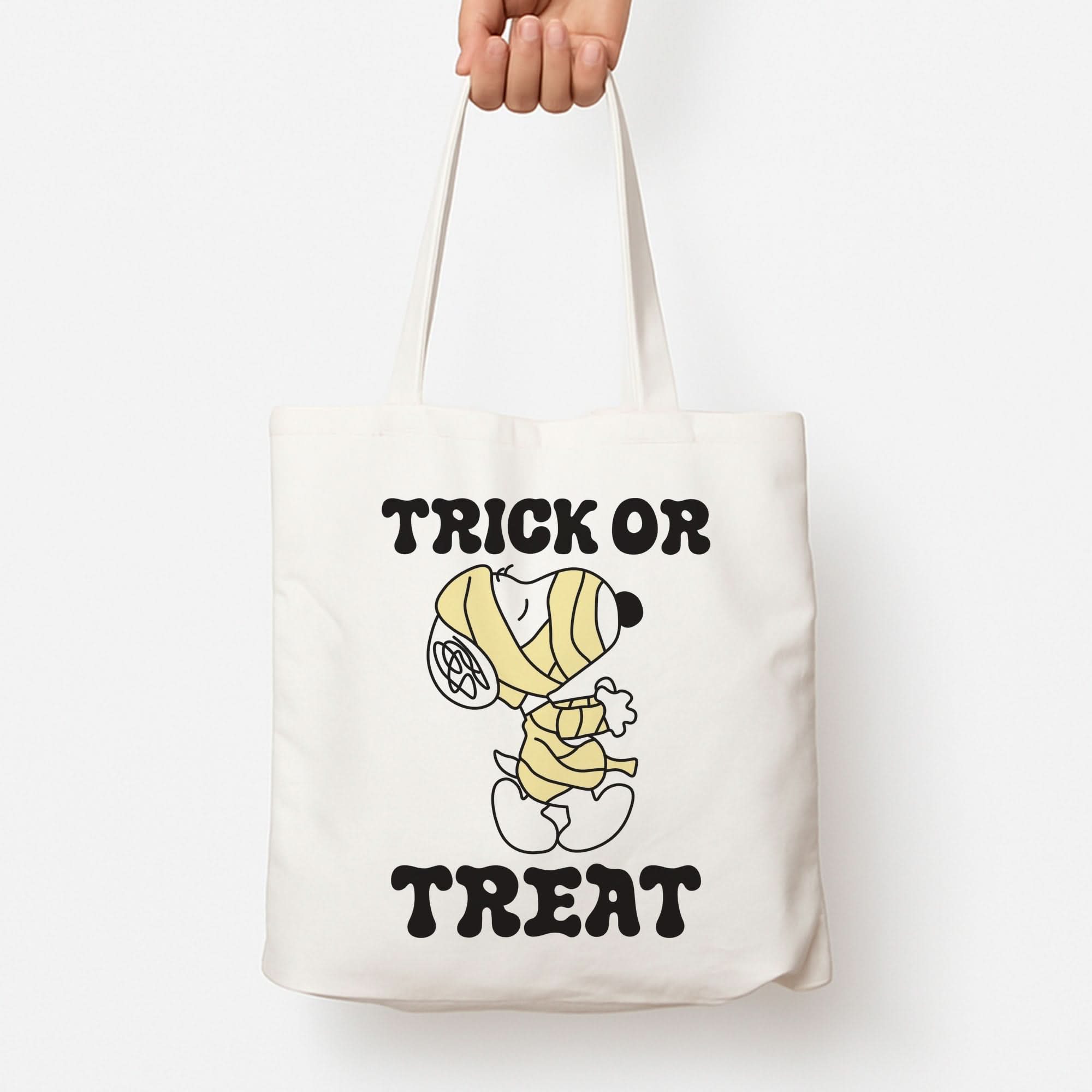 Trick Or Treat Cartoon Beagle Tote Bag