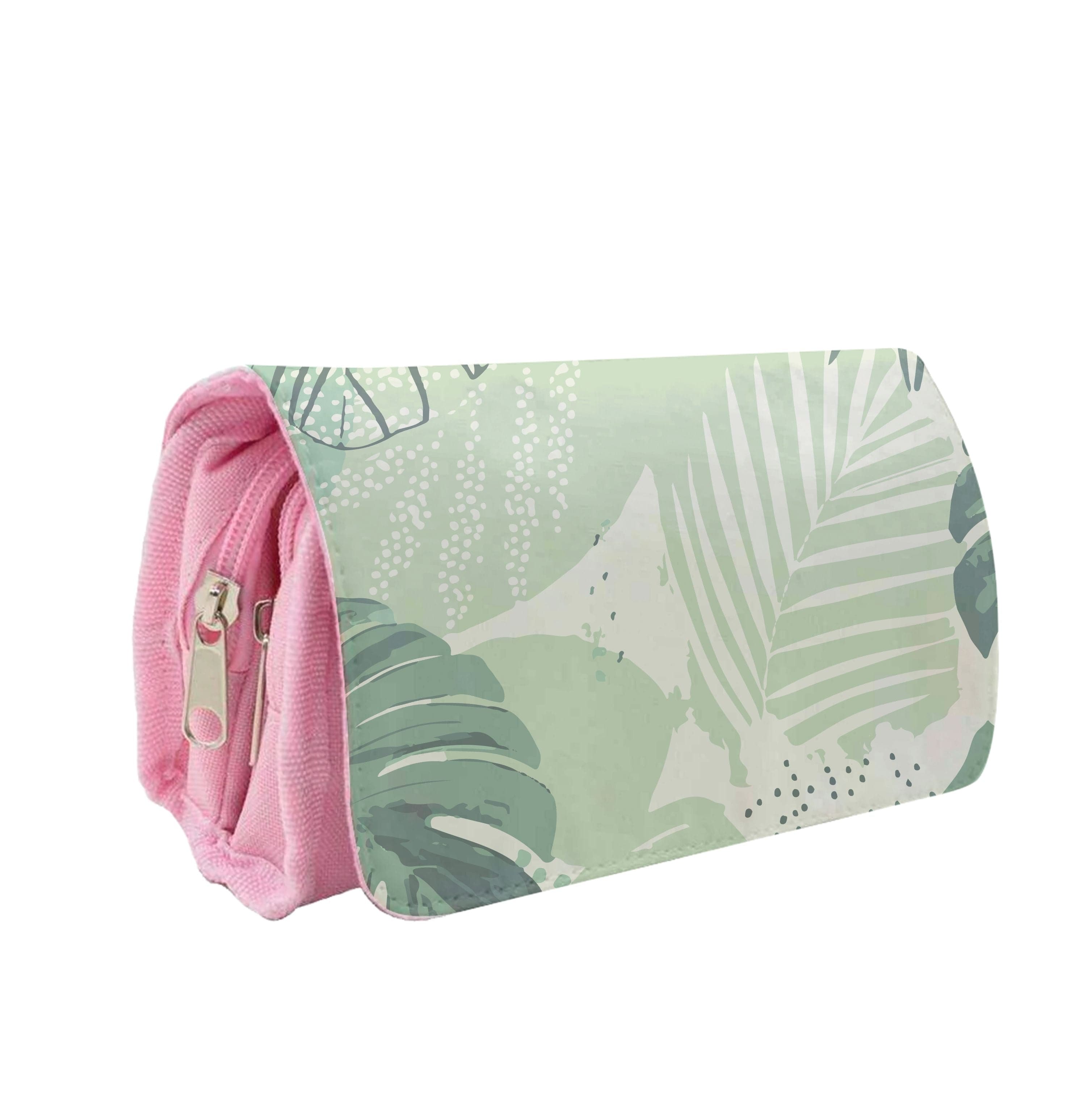 Green Leaf Pattern - Foliage Pencil Case