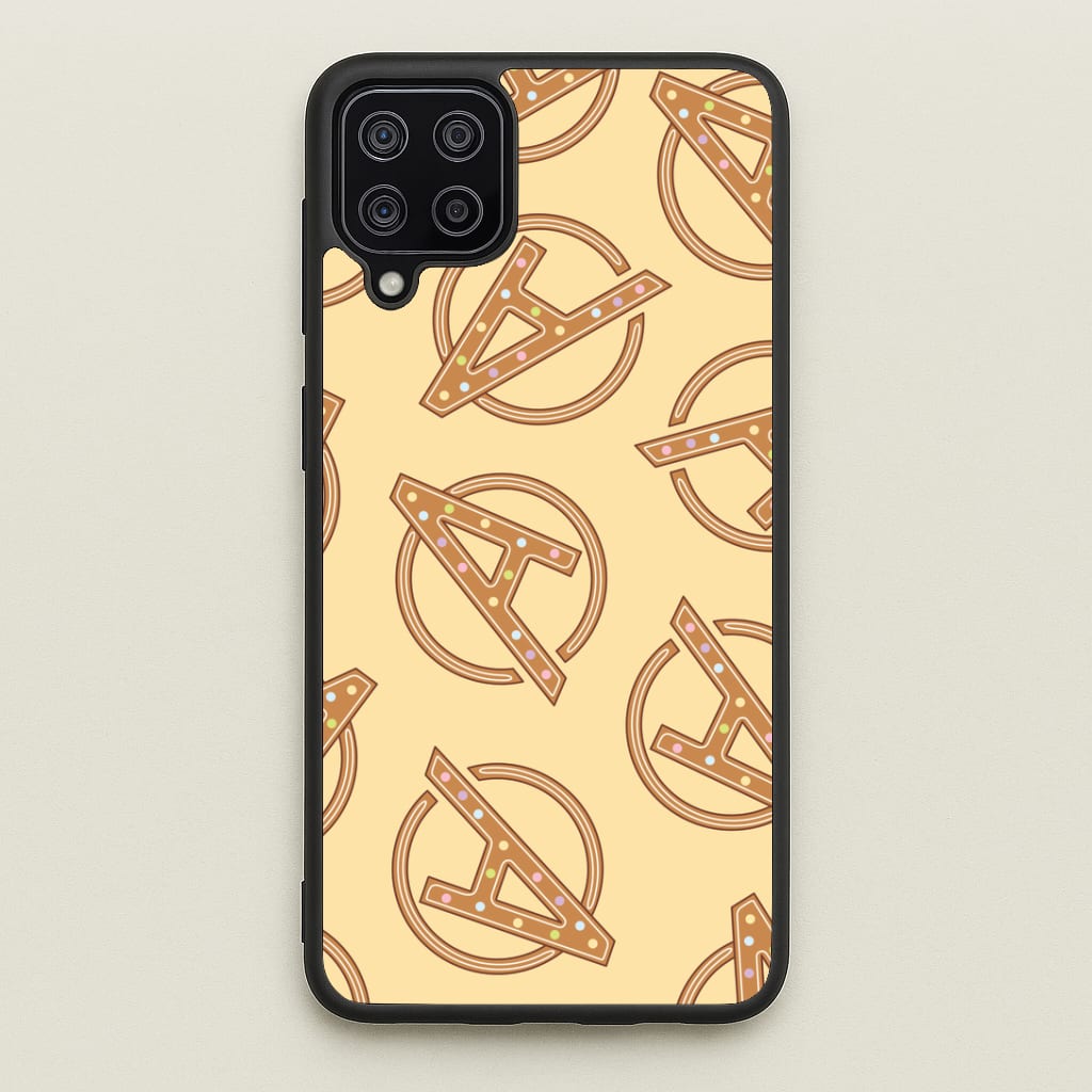 Superhero Team Gingerbread Pattern Galaxy A12 Case