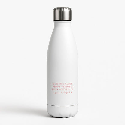 Everything Magical Happens White Water Bottle